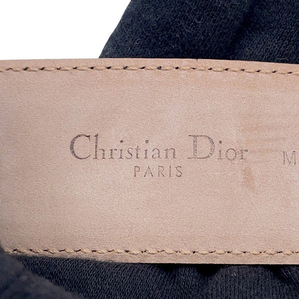 クリスチャン・ディオール ベルト Dバックル レザー サイズS Christian Dior 黒