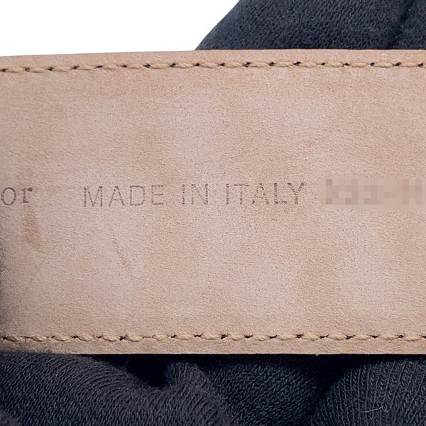クリスチャン・ディオール ベルト Dバックル レザー サイズS Christian Dior 黒