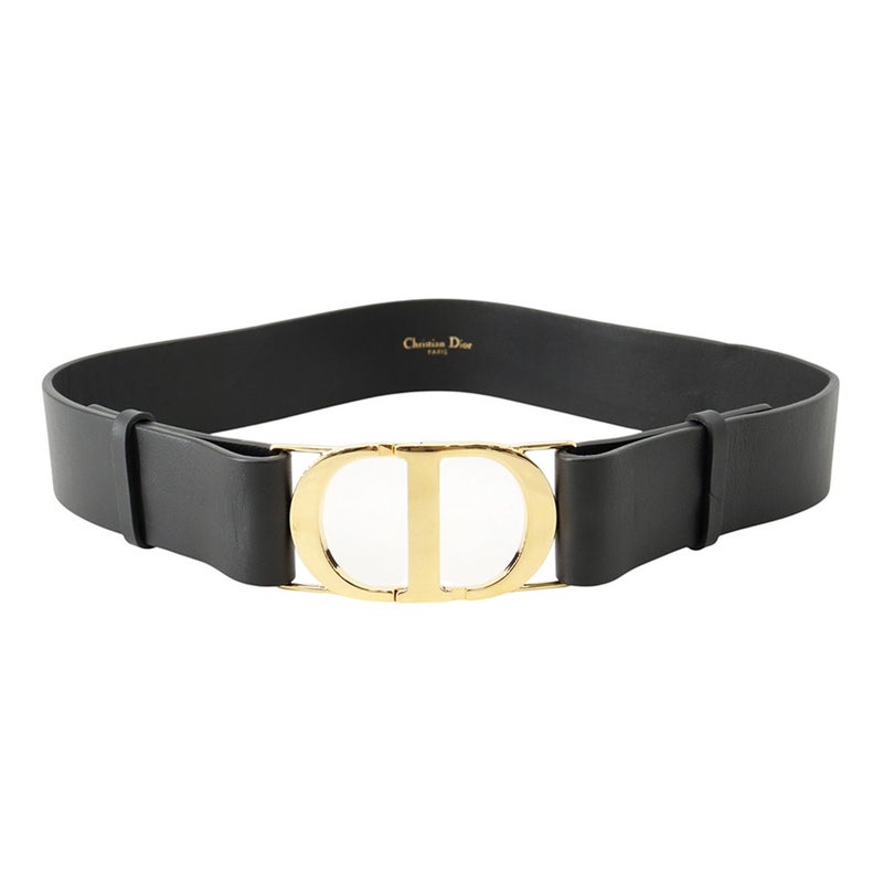 クリスチャン・ディオール ベルト CD レザー サイズ70 Christian Dior 黒