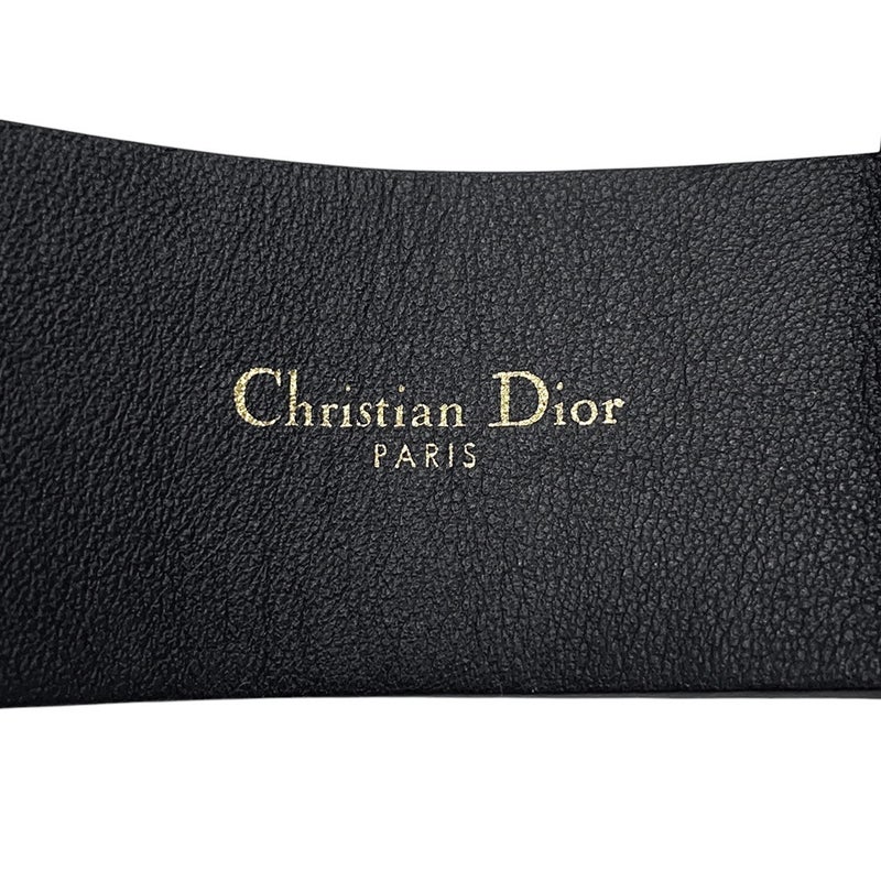 クリスチャン・ディオール ベルト CD レザー サイズ70 Christian Dior 黒