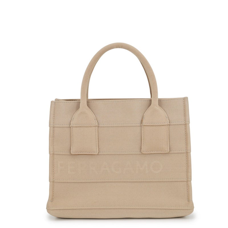 サルヴァトーレ・フェラガモ ハンドバッグ ビーチ スモール キャンバス 214988 Ferragamo トートバッグ