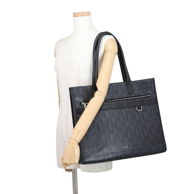 ディオール トートバッグ CDダイアモンド サファリ トート PVC レザー 1ESSH224CDP Christian Dior 黒 セール品