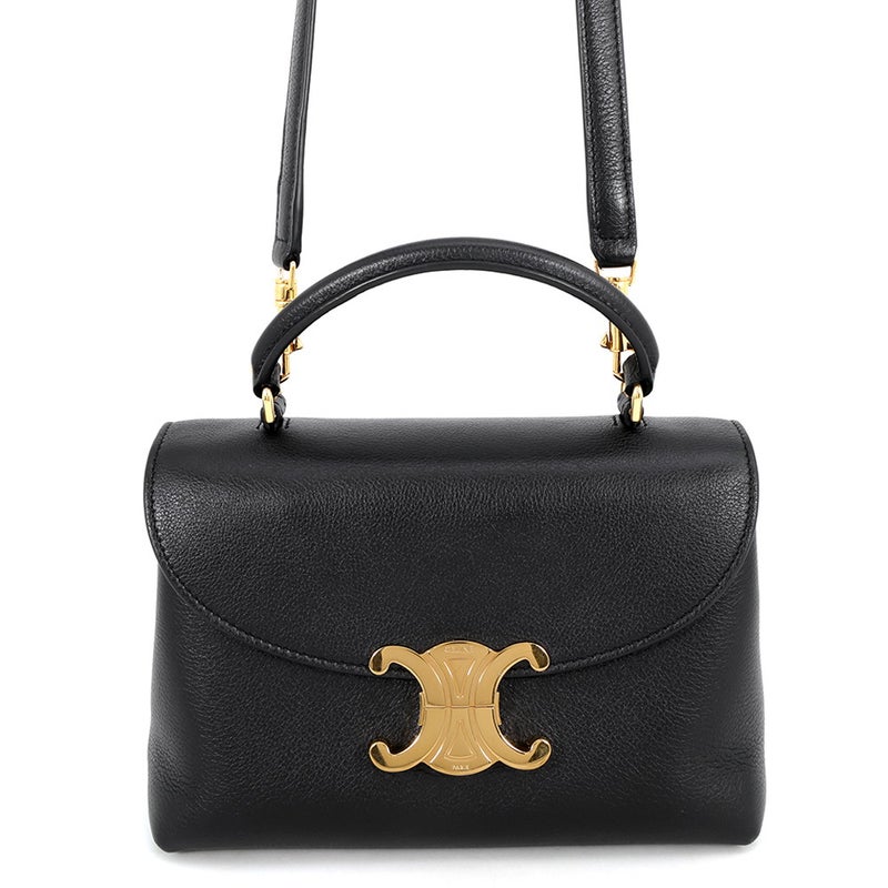 セリーヌ ハンドバッグ ティーン ニノ 118113FXK.38NO CELINE 2wayショルダーバッグ 黒