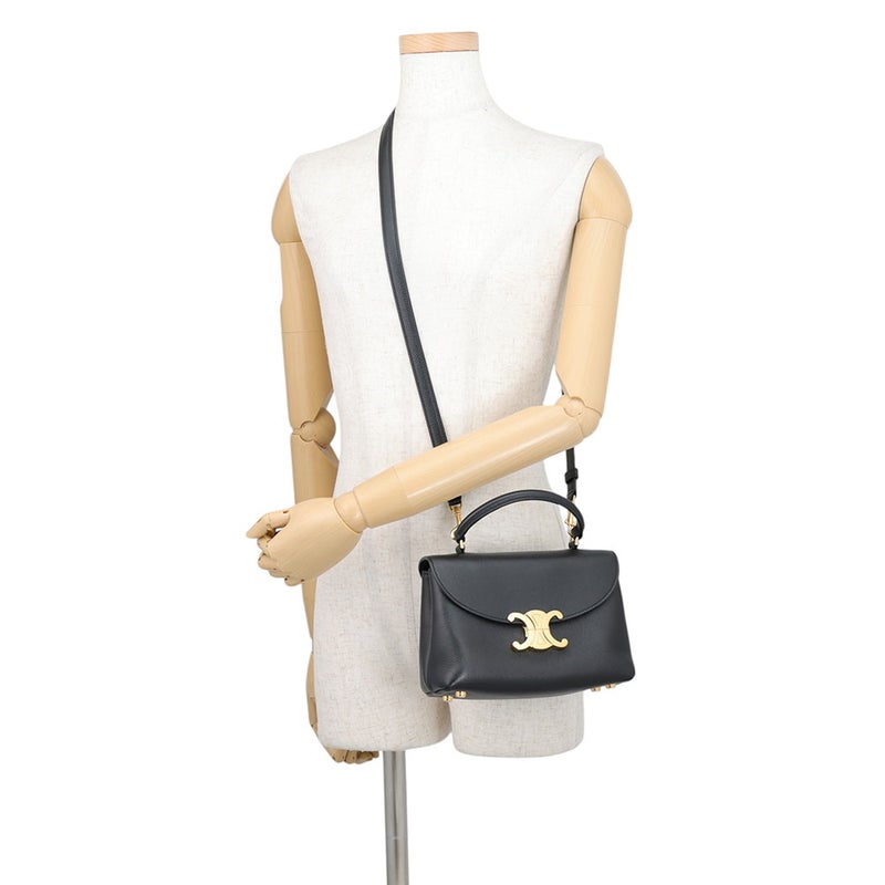 セリーヌ ハンドバッグ ティーン ニノ 118113FXK.38NO CELINE 2wayショルダーバッグ 黒
