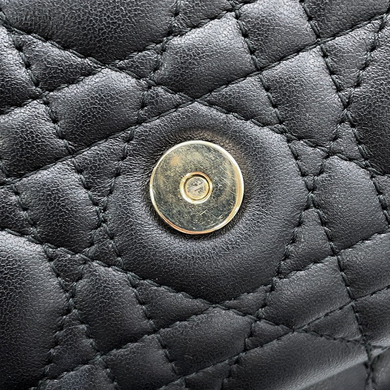 ディオール チェーンショルダーバッグ カナージュ My Dior デイリーチェーンポーチ ラムスキン S0937ONMJ 黒