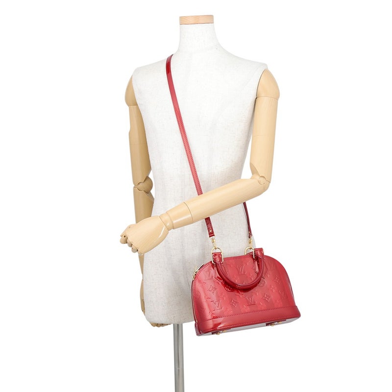 ルイヴィトン ハンドバッグ モノグラム・ヴェルニ レイユール アルマBB M91593 LOUIS VUITTON 2way レッド