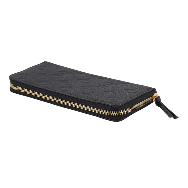 ルイヴィトン 長財布 モノグラム・アンプラント ポルトフォイユ・クレマンス M60171 LOUIS VUITTON 黒 ブラック