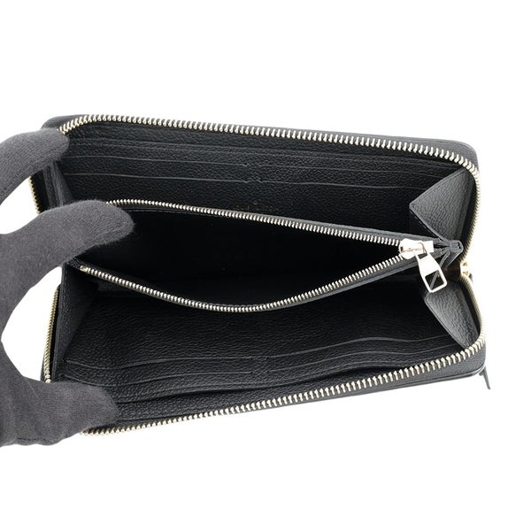 ルイヴィトン 長財布 モノグラム・アンプラント ポルトフォイユ・クレマンス M60171 LOUIS VUITTON 黒 ブラック
