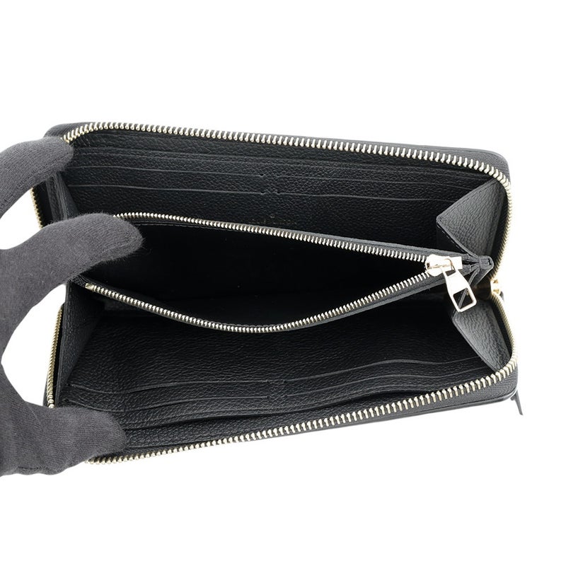 ルイヴィトン 長財布 モノグラム・アンプラント ポルトフォイユ・クレマンス M60171 LOUIS VUITTON 黒 ブラック