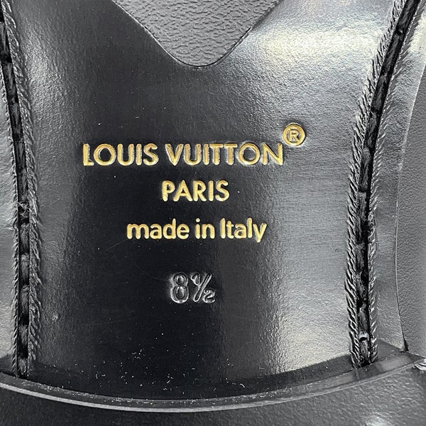 ルイヴィトン ローファー メジャー プレーンカーフレザー メンズサイズ8 1/2 LOUIS VUITTON 靴 黒 ブラック