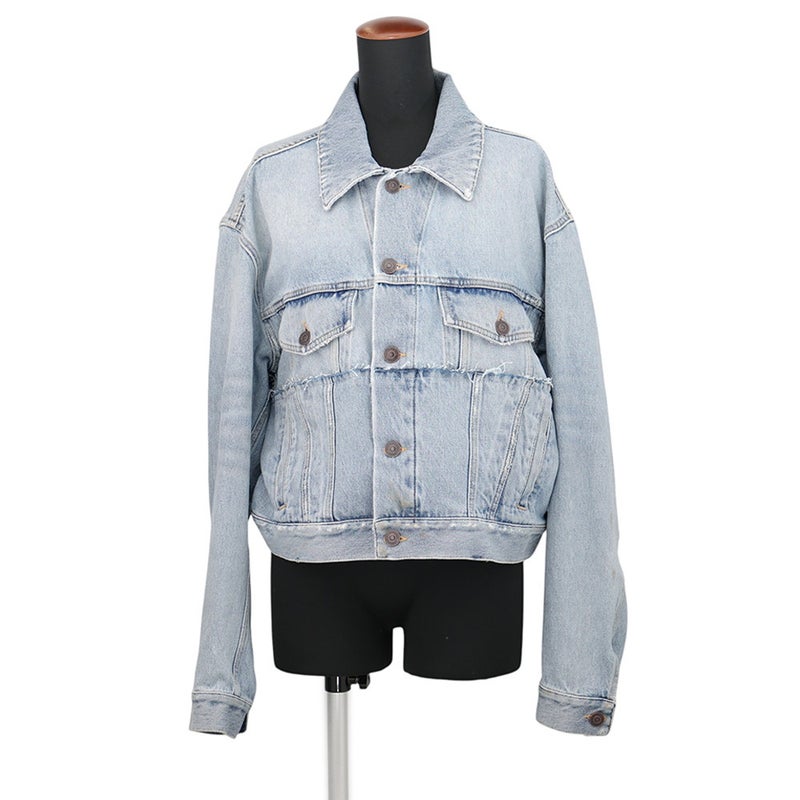 バレンシアガ ジャケット ロゴ デニムジャケット スモールフィット レディースサイズ36 834010 BALENCIAGA アウター