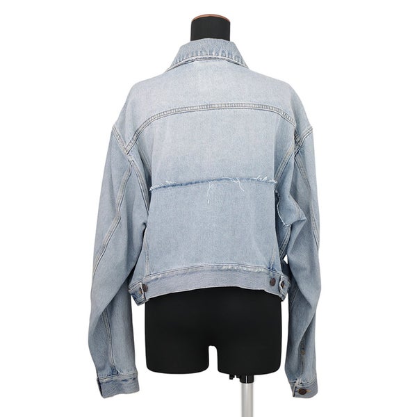 バレンシアガ ジャケット ロゴ デニムジャケット スモールフィット レディースサイズ36 834010 BALENCIAGA アウター