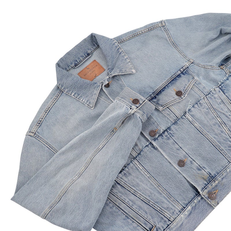 バレンシアガ ジャケット ロゴ デニムジャケット スモールフィット レディースサイズ36 834010 BALENCIAGA アウター