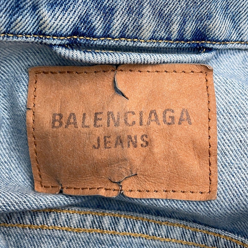 バレンシアガ ジャケット ロゴ デニムジャケット スモールフィット レディースサイズ36 834010 BALENCIAGA アウター