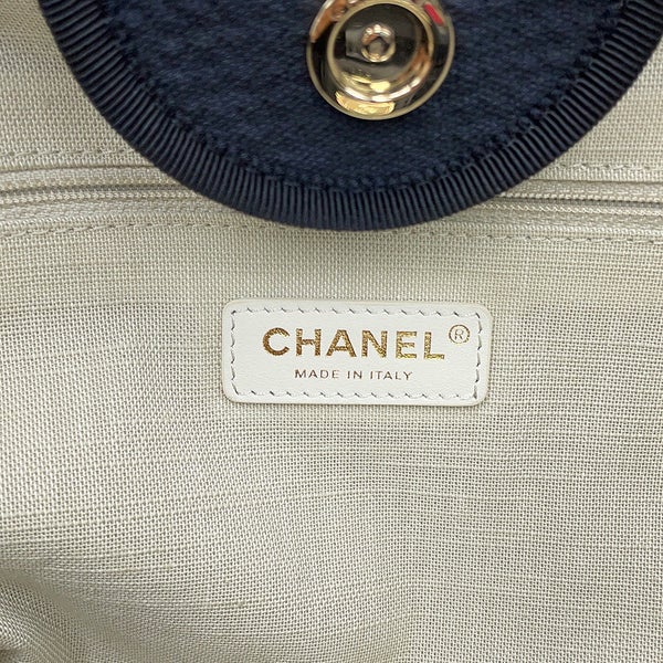 シャネル トートバッグ ドーヴィルライン ココマーク キャンバス GM A66941 2wayショルダーバッグ 黒