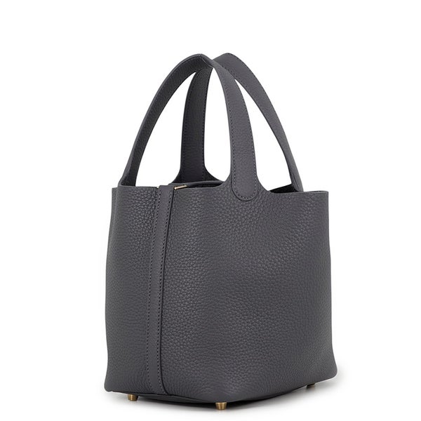 エルメス ハンドバッグ ピコタンロックPM アルドワーズ/シャンパンゴールド金具 トリヨンクレマンス G刻印 HERMES
