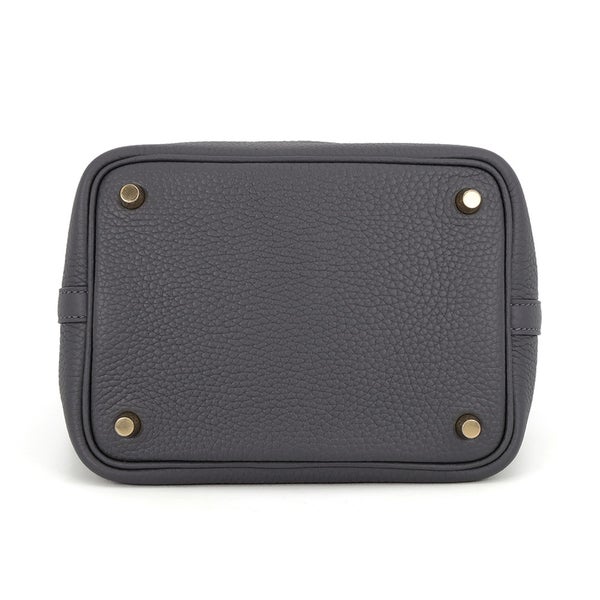 エルメス ハンドバッグ ピコタンロックPM アルドワーズ/シャンパンゴールド金具 トリヨンクレマンス G刻印 HERMES