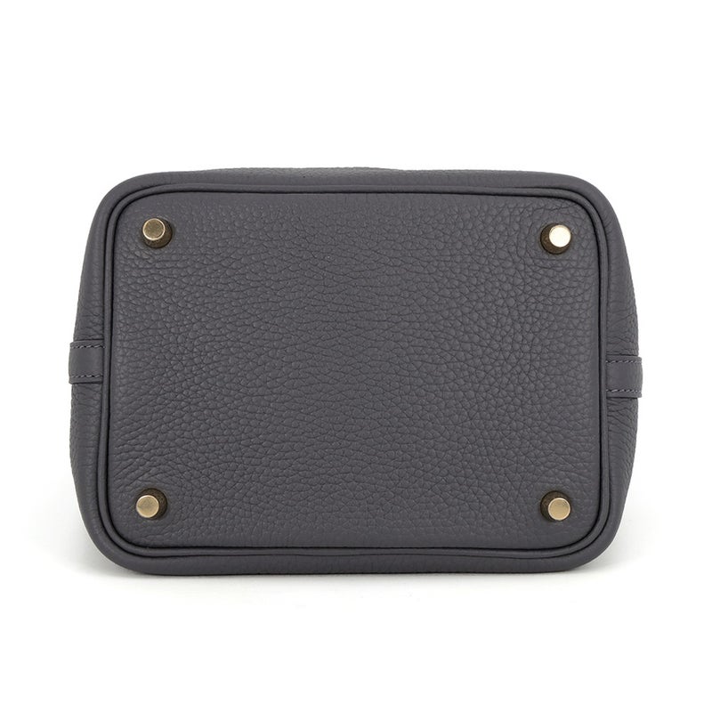 エルメス ハンドバッグ ピコタンロックPM アルドワーズ/シャンパンゴールド金具 トリヨンクレマンス G刻印 HERMES