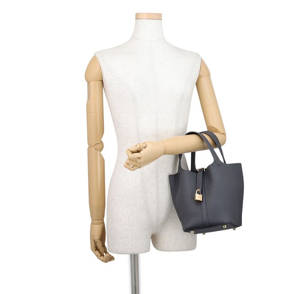 エルメス ハンドバッグ ピコタンロックPM アルドワーズ/シャンパンゴールド金具 トリヨンクレマンス G刻印 HERMES