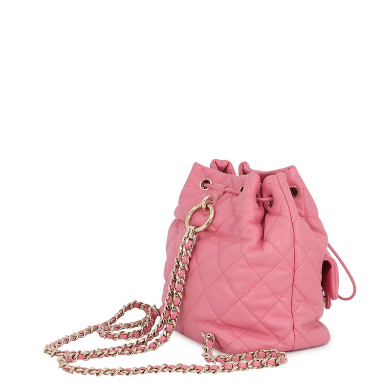 シャネル リュック ココマーク マトラッセ バックパック ドローストリング ダブルポケット ラムスキン AS4342 CHANEL