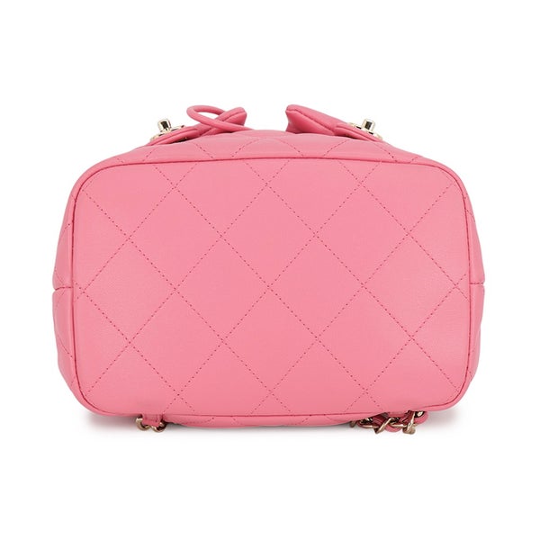 シャネル リュック ココマーク マトラッセ バックパック ドローストリング ダブルポケット ラムスキン AS4342 CHANEL