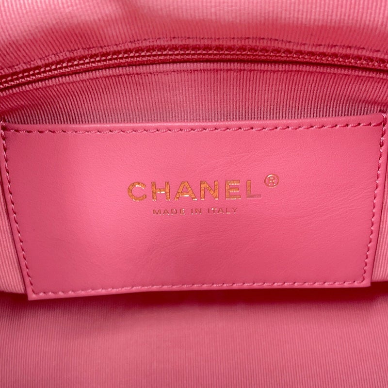 シャネル リュック ココマーク マトラッセ バックパック ドローストリング ダブルポケット ラムスキン AS4342 CHANEL