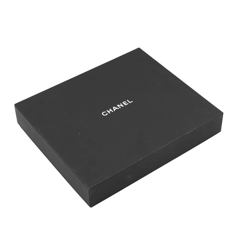 シャネル マフラー 大判ロゴ ウール カシミヤ CHANEL 黒