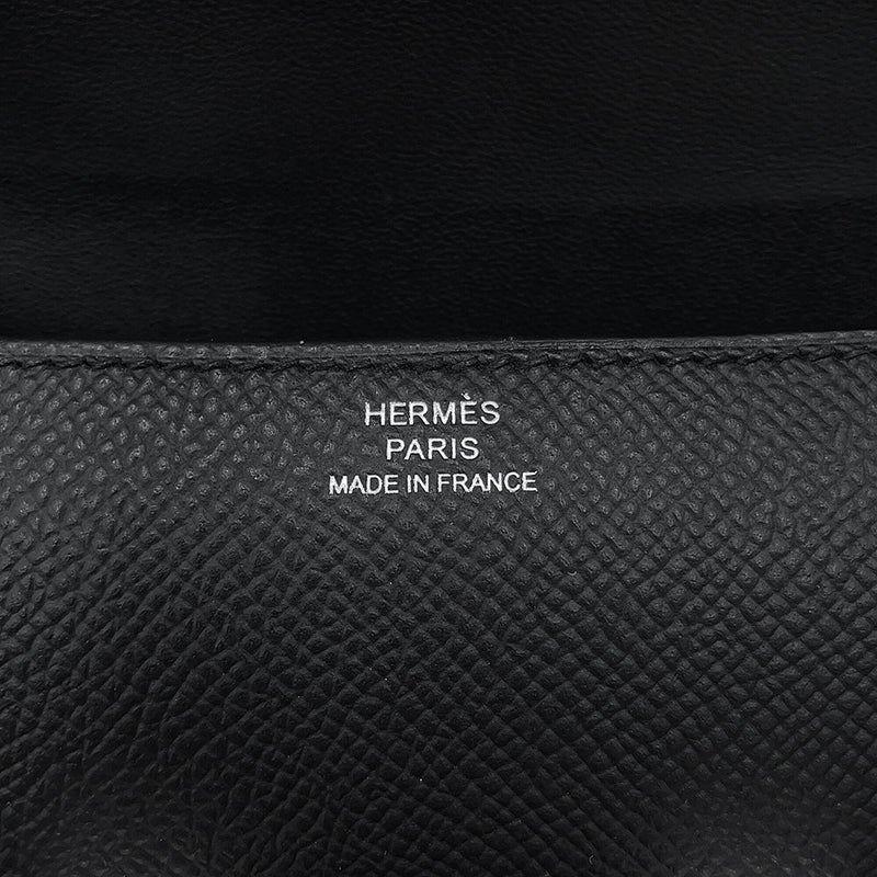 エルメス ショルダーバッグ コンスタンス エラン ミロワール ブラック/シルバー金具 エプソン G刻印 HERMES 黒