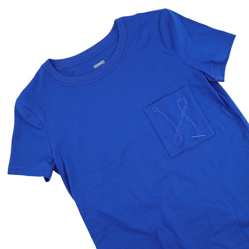 エルメス Ｔシャツ シェーヌダンクル 刺繍 コットン レディースサイズ36 HERMES アパレル