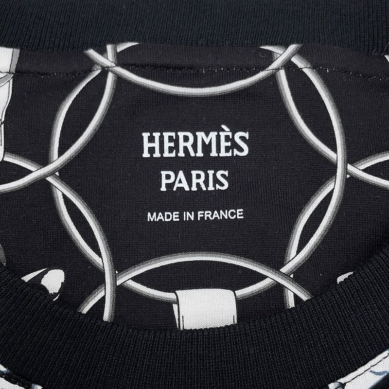 エルメス Ｔシャツ 朝の散歩 LA PROMENADE DU MATIN コットン レディースサイズ40 HERMES アパレル