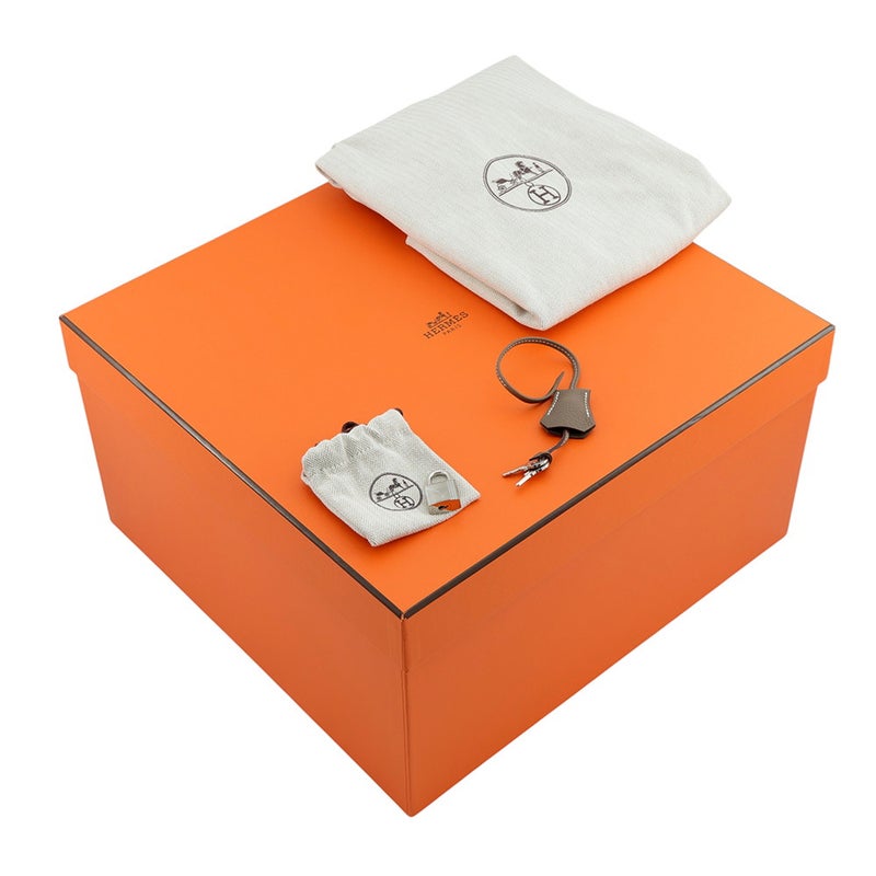 エルメス バーキン35 エトゥープ/シルバー金具 トゴ B刻印 HERMES Birkin ハンドバッグ