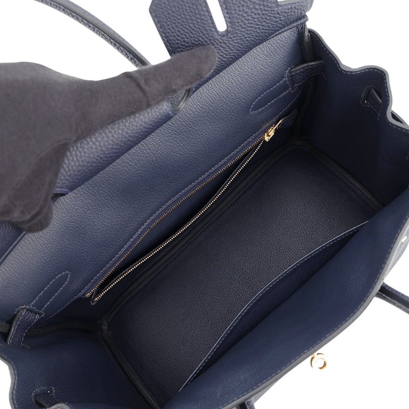 エルメス バーキン30 ブルーニュイ/ゴールド金具 トゴ X刻印 HERMES Birkin ハンドバッグ