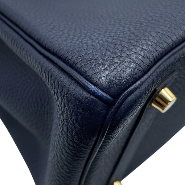 エルメス バーキン30 ブルーニュイ/ゴールド金具 トゴ X刻印 HERMES Birkin ハンドバッグ