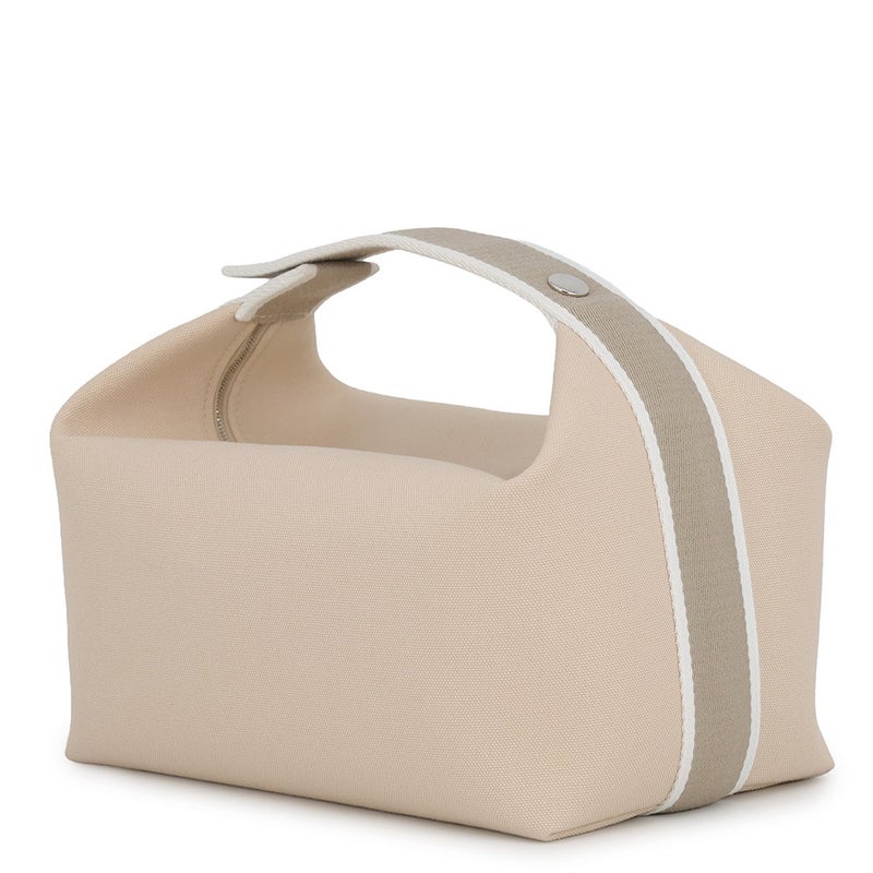 エルメス ポーチ ブリッド・ア・ブラックGM ナチュラル/シルバー金具 キャンバス HERMES バッグ 小物入れ