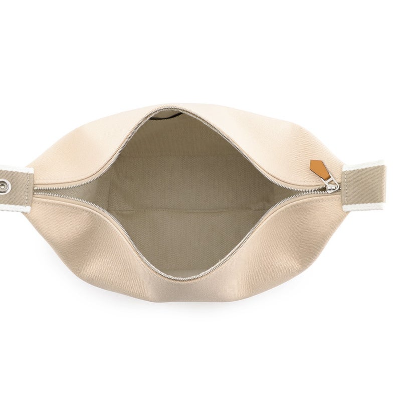 エルメス ポーチ ブリッド・ア・ブラックGM ナチュラル/シルバー金具 キャンバス HERMES バッグ 小物入れ