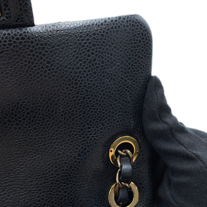 シャネル チェーンショルダーバッグ ミニ マトラッセ ココマーク CCスネーク キャビアスキン AS5098 CHANEL 黒