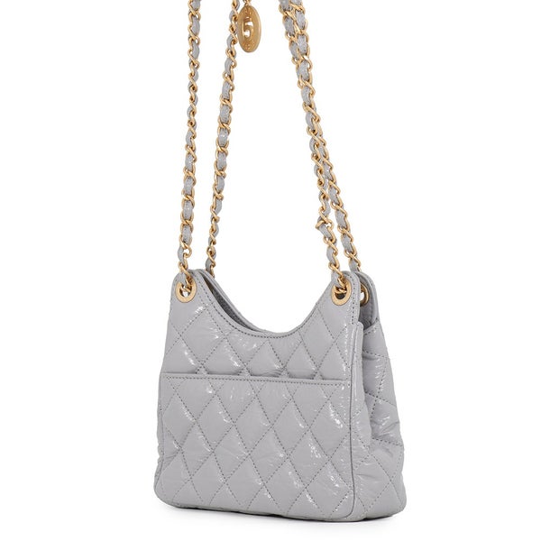 シャネル チェーンショルダーバッグ マトラッセ ココマーク ホーボー シャイニーカーフスキン AS4323 CHANEL バッグ