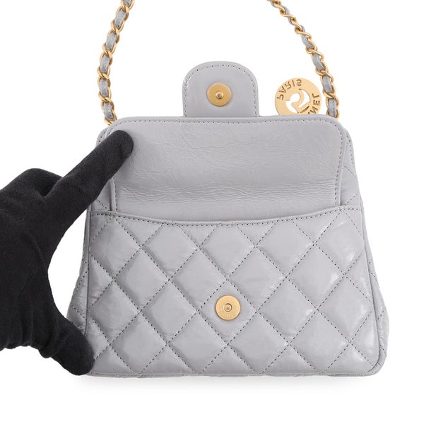 シャネル チェーンショルダーバッグ マトラッセ ココマーク ホーボー シャイニーカーフスキン AS4323 CHANEL バッグ
