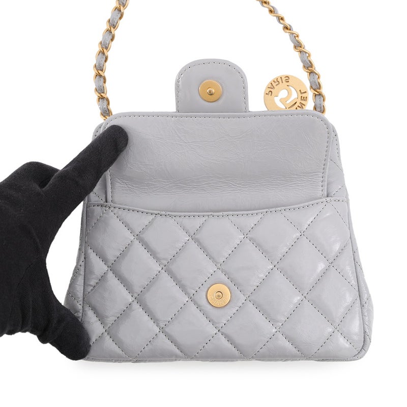 シャネル チェーンショルダーバッグ マトラッセ ココマーク ホーボー シャイニーカーフスキン AS4323 CHANEL バッグ