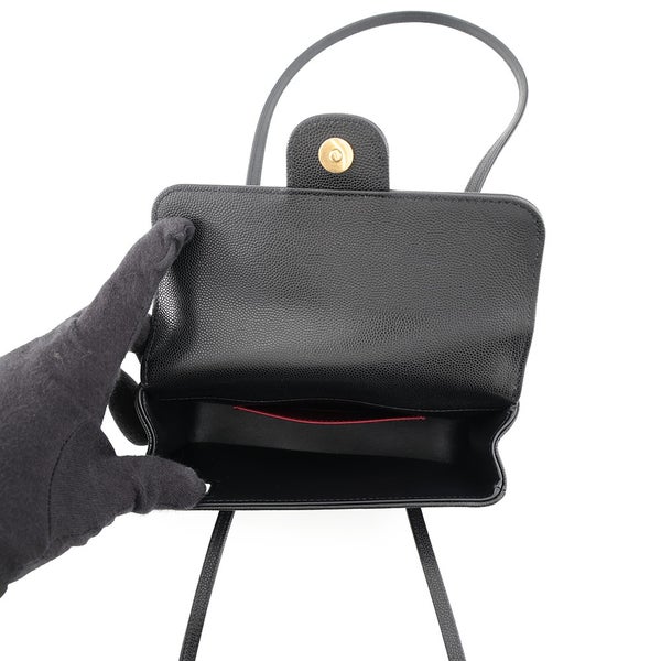 シャネル ショルダーバッグ ストラップ クラッチバッグ ココマーク キャビアスキン AP5068 26年春夏 プレコレクション 黒