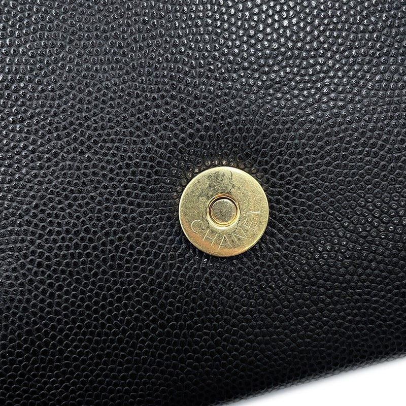 シャネル ショルダーバッグ ストラップ クラッチバッグ ココマーク キャビアスキン AP5068 26年春夏 プレコレクション 黒