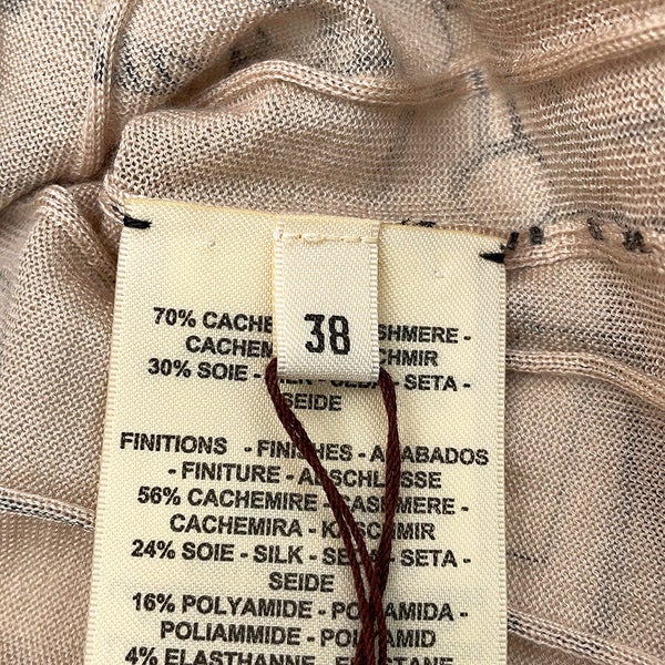 エルメス カーディガン カイエ・デュ・コルポルトゥール カシミヤ シルク レディースサイズ38 HERMES