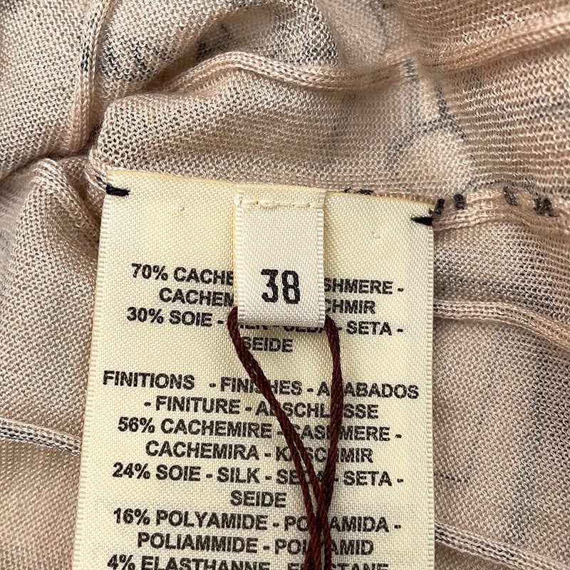 エルメス カーディガン カイエ・デュ・コルポルトゥール カシミヤ シルク レディースサイズ38 HERMES