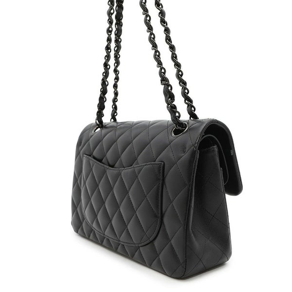 シャネル チェーンショルダーバッグ マトラッセ23 ココマーク ダブルチェーン ラムスキン A01113 CHANEL バッグ 黒