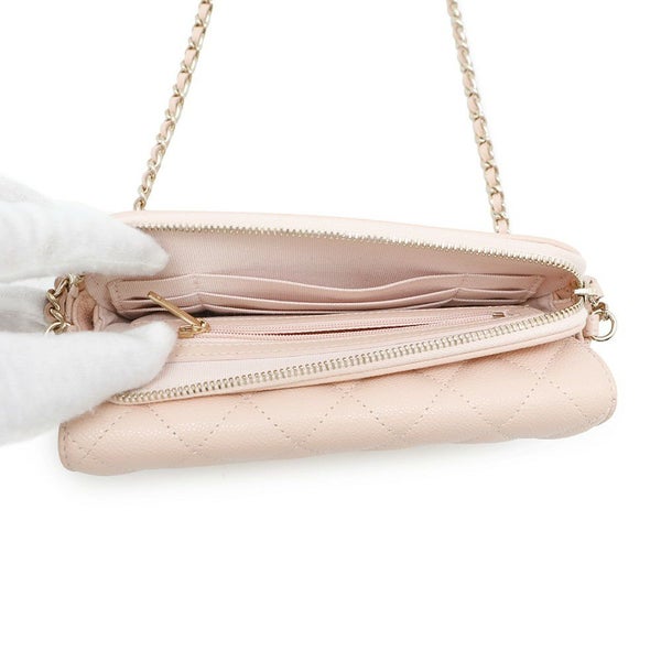 シャネル チェーンショルダーバッグ フラップ フォンケース マトラッセ ココマーク キャビアスキン AP2096 CHANEL ポシェット