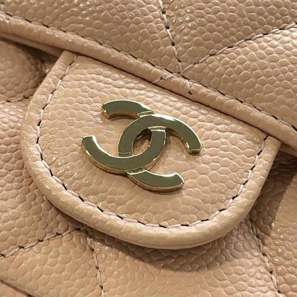 シャネル チェーンショルダーバッグ フラップ フォンケース マトラッセ ココマーク キャビアスキン AP2096 CHANEL ポシェット