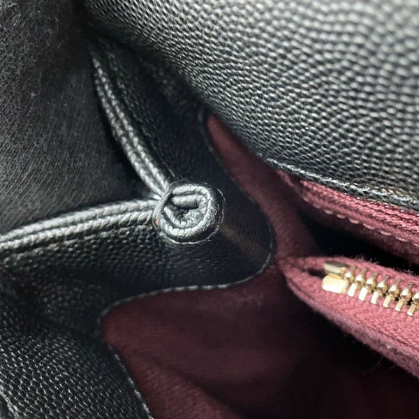 シャネル ハンドバッグ マトラッセ ココマーク ハンドル フラップ キャビアスキン A92991 黒