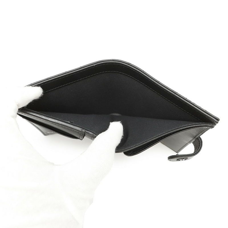 シャネル パスポートケース マトラッセ ココマーク カーフレザー AP3824 CHANEL 黒