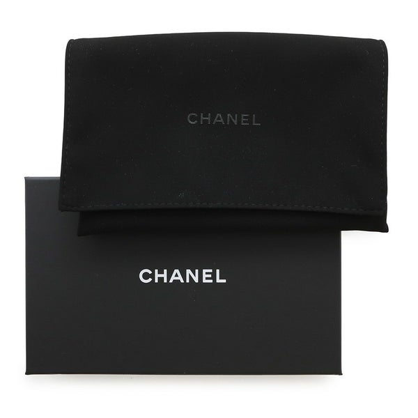 シャネル パスポートケース マトラッセ ココマーク カーフレザー AP3824 CHANEL 黒