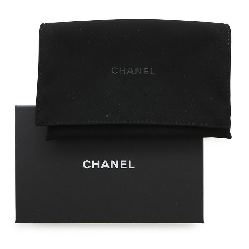 シャネル パスポートケース マトラッセ ココマーク カーフレザー AP3824 CHANEL 黒